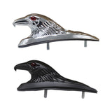 Maxbell Motorcycle Front Fender Ornament Mudguard Decorative Craft Eagle Head Statue Silver