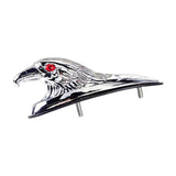 Maxbell Motorcycle Front Fender Ornament Mudguard Decorative Craft Eagle Head Statue Silver