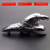 Maxbell Motorcycle Front Fender Ornament Mudguard Decorative Craft Eagle Head Statue Silver