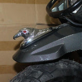 Maxbell Motorcycle Front Fender Ornament Mudguard Decorative Craft Eagle Head Statue Silver
