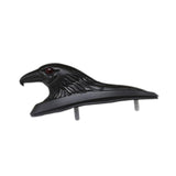 Maxbell Motorcycle Front Fender Ornament Mudguard Decorative Craft Eagle Head Statue Black