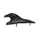 Maxbell Motorcycle Front Fender Ornament Mudguard Decorative Craft Eagle Head Statue Black