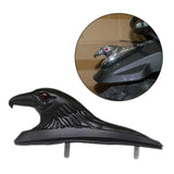 Maxbell Motorcycle Front Fender Ornament Mudguard Decorative Craft Eagle Head Statue Black