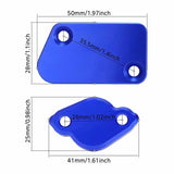 Maxbell Front Rear Brake Fluid Reservoir Cover Sturdy for Yamaha Yzf250/426/450 Blue
