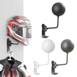 Maxbell Motorcycle Helmet Holder Metal with Hooks for Bedroom Clothes Shop Home Black
