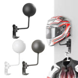 Maxbell Motorcycle Helmet Holder Metal with Hooks for Bedroom Clothes Shop Home Black