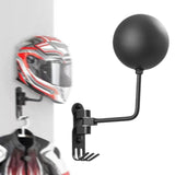 Maxbell Motorcycle Helmet Holder Metal with Hooks for Bedroom Clothes Shop Home Black