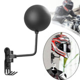 Maxbell Motorcycle Helmet Holder Metal with Hooks for Bedroom Clothes Shop Home Black
