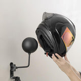 Maxbell Motorcycle Helmet Holder Metal with Hooks for Bedroom Clothes Shop Home Black