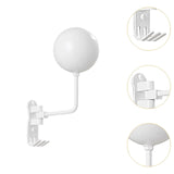 Maxbell Motorcycle Helmet Holder Metal with Hooks for Bedroom Clothes Shop Home White