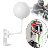 Maxbell Motorcycle Helmet Holder Metal with Hooks for Bedroom Clothes Shop Home White