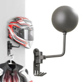 Maxbell Motorcycle Helmet Holder Metal with Hooks for Bedroom Clothes Shop Home Gray