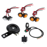 Maxbell ATV UTV Turn Signal LED Light Kit Professional Replace Premium Horn Function