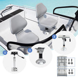 Maxbell Boat Seat Pedestal Professional Lightweight High Performance Boat Chair Base 48 to 60 cm Adjust