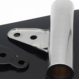 Maxbell Motorcycle Headlight Bracket Equipment Repairing Part Support Headlamp Mount Silver 34mm