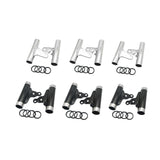 Maxbell Motorcycle Headlight Bracket Equipment Repairing Part Support Headlamp Mount Silver 34mm