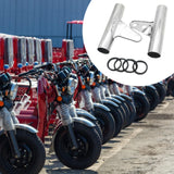 Maxbell Motorcycle Headlight Bracket Equipment Repairing Part Support Headlamp Mount Silver 34mm