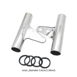 Maxbell Motorcycle Headlight Bracket Equipment Repairing Part Support Headlamp Mount Silver 34mm
