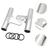Maxbell Motorcycle Headlight Bracket Equipment Repairing Part Support Headlamp Mount Silver 34mm