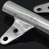 Maxbell Motorcycle Headlight Bracket Equipment Repairing Part Support Headlamp Mount Silver 34mm