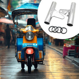Maxbell Motorcycle Headlight Bracket Equipment Repairing Part Support Headlamp Mount Silver 40mm