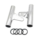 Maxbell Motorcycle Headlight Bracket Equipment Repairing Part Support Headlamp Mount Silver 40mm