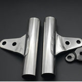 Maxbell Motorcycle Headlight Bracket Equipment Repairing Part Support Headlamp Mount Silver 40mm