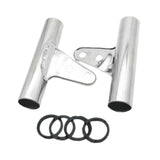 Maxbell Motorcycle Headlight Bracket Equipment Repairing Part Support Headlamp Mount Silver 46mm