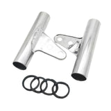 Maxbell Motorcycle Headlight Bracket Equipment Repairing Part Support Headlamp Mount Silver 46mm