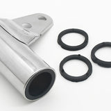 Maxbell Motorcycle Headlight Bracket Equipment Repairing Part Support Headlamp Mount Silver 46mm