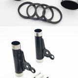 Maxbell Motorcycle Headlight Bracket Equipment Repairing Part Support Headlamp Mount Black 46mm