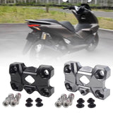 Maxbell Motorcycle Handlebar Riser Sturdy Lightweight Metal for Honda Motorbike Black