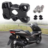 Maxbell Motorcycle Handlebar Riser Sturdy Lightweight Metal for Honda Motorbike Black