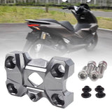 Maxbell Motorcycle Handlebar Riser Sturdy Lightweight Metal for Honda Motorbike Titanium Color