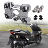 Maxbell Motorcycle Handlebar Riser Sturdy Lightweight Metal for Honda Motorbike Titanium Color