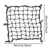 Maxbell Motorcycle Cargo Net Bungee Net with 6 Hooks for Motorcycle ATV Cycling