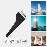 Maxbell Mainsail Boom Cover Foldable Easy to Use Weatherproof PU Coated Oxford Cloth 8 to 9 FT