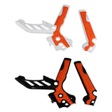 Maxbell Motorcycle Frame Guards Grip Hard Shell Side Protection Cover for Ktm Orange and Black