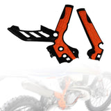 Maxbell Motorcycle Frame Guards Grip Hard Shell Side Protection Cover for Ktm Orange and Black