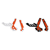 Maxbell Motorcycle Frame Guards Grip Hard Shell Side Protection Cover for Ktm Orange and Black