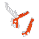 Maxbell Motorcycle Frame Guards Grip Hard Shell Side Protection Cover for Ktm Orange White