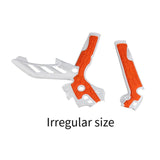 Maxbell Motorcycle Frame Guards Grip Hard Shell Side Protection Cover for Ktm Orange White