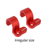 Maxbell 2 Pieces Rear Brake Hose Guide Clamp Sturdy for Cars XR600 XR650 XR400R Red