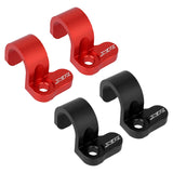 Maxbell 2 Pieces Rear Brake Hose Guide Clamp Sturdy for Cars XR600 XR650 XR400R Red