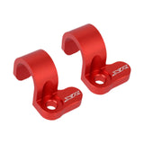 Maxbell 2 Pieces Rear Brake Hose Guide Clamp Sturdy for Cars XR600 XR650 XR400R Red