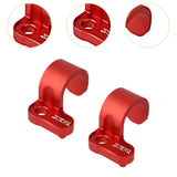 Maxbell 2 Pieces Rear Brake Hose Guide Clamp Sturdy for Cars XR600 XR650 XR400R Red