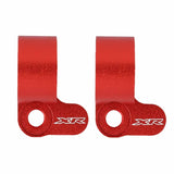 Maxbell 2 Pieces Rear Brake Hose Guide Clamp Sturdy for Cars XR600 XR650 XR400R Red