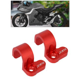 Maxbell 2 Pieces Rear Brake Hose Guide Clamp Sturdy for Cars XR600 XR650 XR400R Red