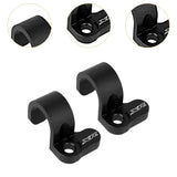 Maxbell 2 Pieces Rear Brake Hose Guide Clamp Sturdy for Cars XR600 XR650 XR400R Black