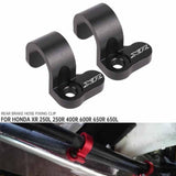 Maxbell 2 Pieces Rear Brake Hose Guide Clamp Sturdy for Cars XR600 XR650 XR400R Black